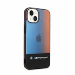 Motorsport Collection // IML iPhone Case // Printed Middle Tricolor Fading Stripe (iPhone 14)