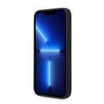 M Collection // Silicone Case // Printed Tricolor Lines + Logo (iPhone 14)