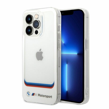 Motorsport Collection // IML iPhone Case // Big Square Transparent Area + Printed Bottom Logo (iPhone 14)