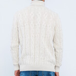 Jett Turtleneck Pullover // Linen (M)