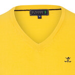 Erky V-Neck Pullover // Yellow (L)