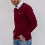 Appel V-Neck Pullover // Red (XL)