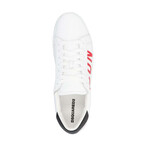 Dsquared2 // White Red Black Sneaker // Men's Size 10