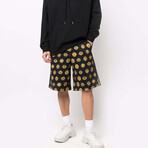 Versace Jeans Couture Shorts // Black + Gold Short // Men's Large