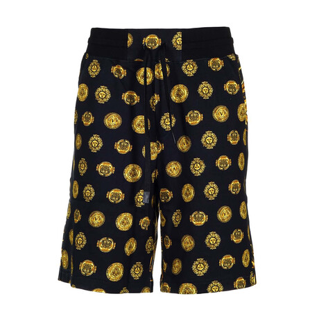Versace Jeans Couture Shorts // Black + Gold Short // Men's Large