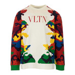 Valentino // Bianco Camou7 3 Sweatshirt // Men's Medium