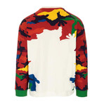 Valentino // Bianco Camou7 3 Sweatshirt // Men's Medium