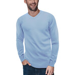 V-Neck Sweater // Powder Blue (S)