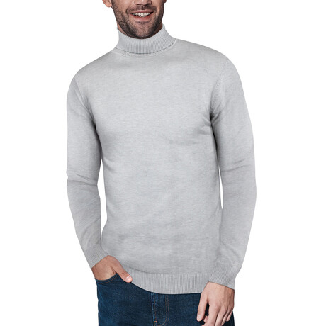 Turtle Neck Sweater // Light Gray (S)