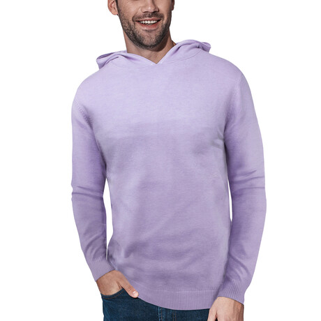 Premium Knit Hooded Sweater // Lilac (S)
