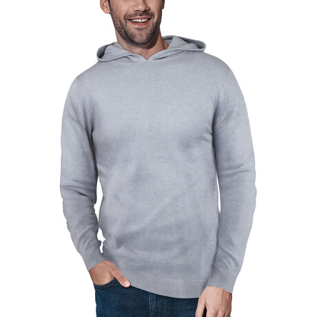 Premium Knit Hooded Sweater // Light Heather Gray (S)