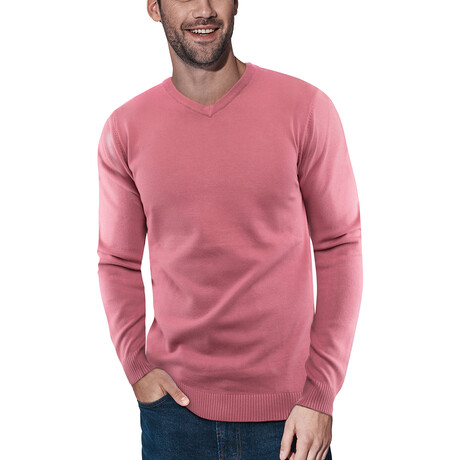 V-Neck Sweater // Dusty Mauve (S)