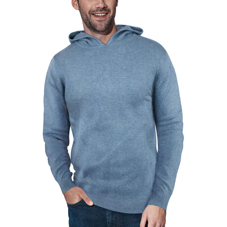 Premium Knit Hooded Sweater // Heather Slate (S)