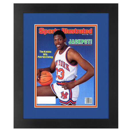Patrick Ewing // Matted + Framed Sports Illustrated Magazine (May 20, 1985 Issue)