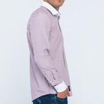Samuel Long Sleeve Button Up // Bordeaux (S)