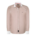 Keith Long Sleeve Button Up // Brown (S)