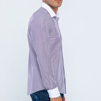 Mason Long Sleeve Button Up // Purple (S)