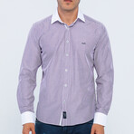 Mason Long Sleeve Button Up // Purple (S)