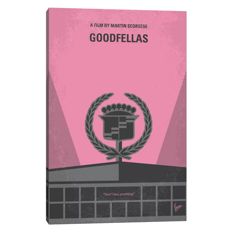 Goodfellas Minimal Movie Poster by Chungkong (18"H x 12"W x 1.5"D)