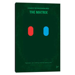 The Matrix (Which Pill Do You Choose?) Minimal Movie Poster by Chungkong (18"H x 12"W x 1.5"D)