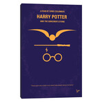 Harry Potter And The Sorcerer's Stone Minimal Movie Poster by Chungkong (18"H x 12"W x 1.5"D)