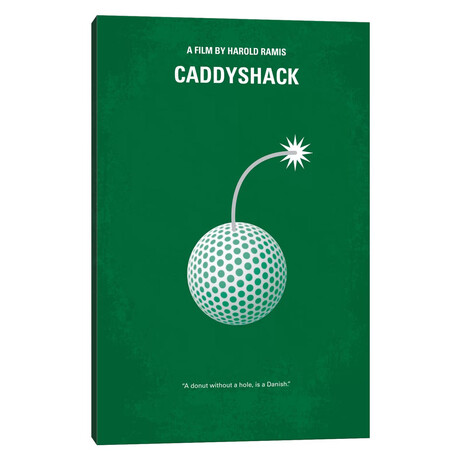 Caddyshack Minimal Movie Poster by Chungkong (18"H x 12"W x 1.5"D)