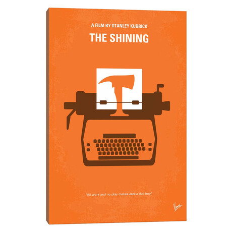 The Shining Minimal Movie Poster by Chungkong (18"H x 12"W x 1.5"D)