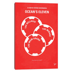 Ocean's Eleven Minimal Movie Poster by Chungkong (18"H x 12"W x 1.5"D)
