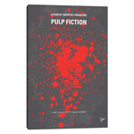 Pulp Fiction Minimal Movie Poster by Chungkong (18"H x 12"W x 1.5"D)