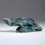 Genuine Polished Labradorite Lizard Carving