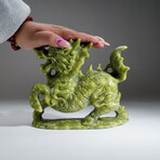 Genuine Polished Hand Carved Jade Dragon