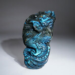 Genuine Polished Hand Carved Labradorite Dragon V.2
