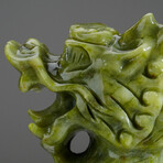 Genuine Polished Hand Carved Jade Dragon