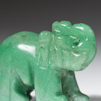 Genuine Polished Green Aventurine Elephant Carving