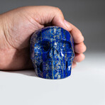 Genuine Polished Hand Carved Lapis Lazuli Skull V.1