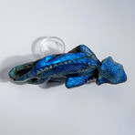 Genuine Polished Labradorite Lizard Carving