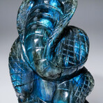 Genuine Polished Hand Carved Labradorite Snake V.1