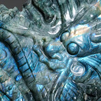 Genuine Polished Hand Carved Labradorite Dragon V.3