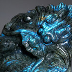 Genuine Polished Hand Carved Labradorite Dragon V.2