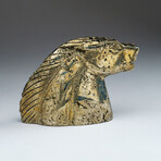 Genuine Polished Hand Carved Pyrite Horse