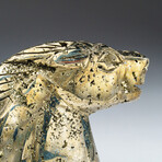Genuine Polished Hand Carved Pyrite Horse