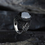 Onyx Stone Black Design Ring (9)