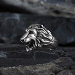 Lion Design Silver Ring (9)