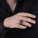 Geometric Silver Men's Ring (9)