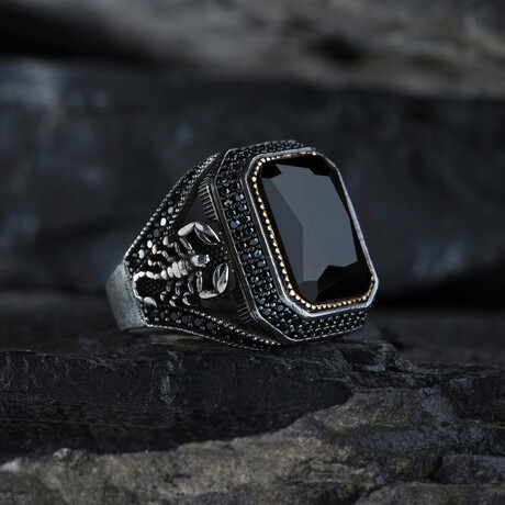 Onyx Stone Scorpion Ring (9)