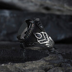 Onyx Stone Black Design Ring (9)