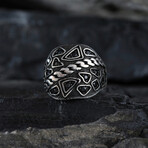 Geometric Silver Men's Ring (9)