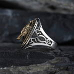 Wolf Symbol Silver Men's Ring (9)