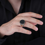 Micro Stones Geometric Men's Ring (9)