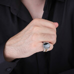 Onyx Stone Silver Men's Ring (9)